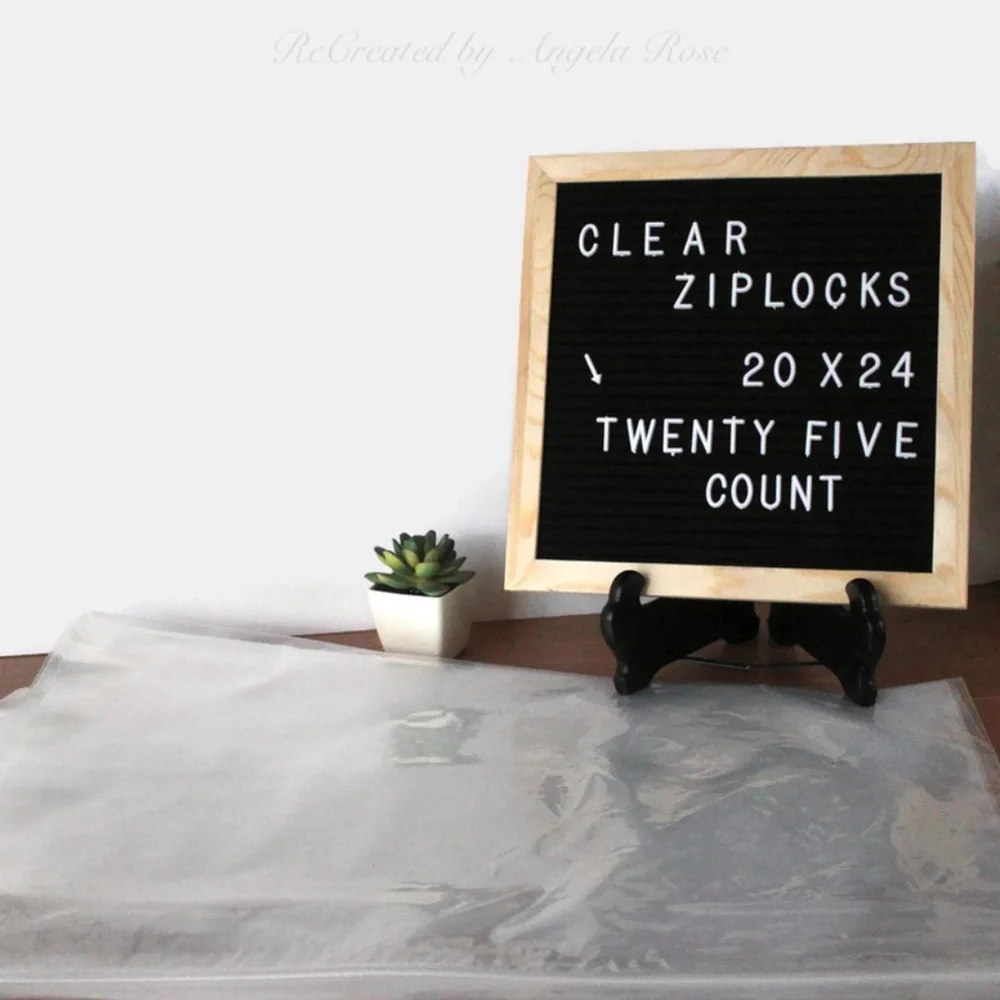 25 20 x 24 Ziplock Bags- Clear